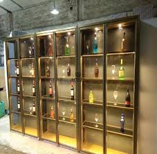 Best glass display cabinets in 2020 reviews | buyer's guide. Clear Glass Gold Stainless Steel Wine Bottle Display Storage Cabinet Buy Wine Bar Cabinet Wine Storage Cabinet Wine Bottle Display Cabinet Product On Alibaba Com