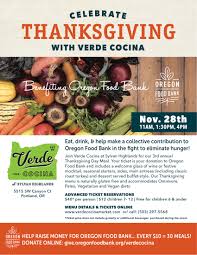 Portland Thanksgiving Event To Benefit Oregon Food Bank