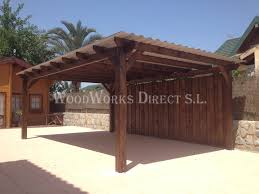 A wooden carport of this size costs around $7,200 when professionally installed over a carport roofs come in many different styles and configurations from the simple to the. Storm Damage Why You Need A Timber Carport In Spain Woodworks Direct