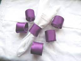 Check spelling or type a new query. Purple Satin Wired Ribbon Wedding Napkin Ring Handsewn Royal Purple Napkin Holder Victorian Home Table Decor Reception Event Gift Set Of 25 Wedding Napkins Purple Satin Wired Ribbon