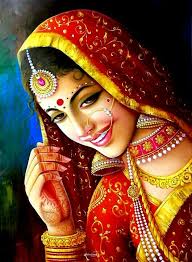 A Girl S Thought Dedicated To Girls Marriage Is An Important Phase Of Life For Everyone But For A Girl Its The Indian Paintings Indian Artist India Art