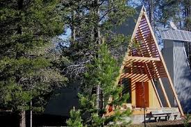 A Modern A Frame Cabin In Yosemite National Park Tiny House Vacation A Frame Cabin A Frame House Plans