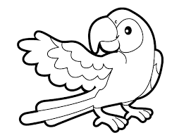 Dibujo Loro Para Colorear