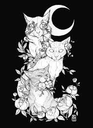 Evil Cat Tattoo Designs Evil Cat Tattoo Cat Tattoo Designs Black Cat Tattoos