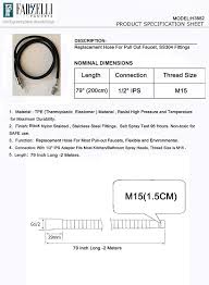 Kitchen faucet head replacement, angle simple kitchen sink faucet parts, pull down faucet sprayer head nozzle, stream spray and pause mode, brushed nickel 4.3 out of 5 stars 3,494 $12.45 $ 12. Kitchen Faucet Replacement Parts Replacement Hose H3882 Tools Home Improvement Kitchen Bath Fixtures Fcteutonia05 De