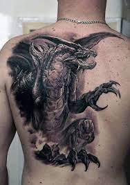 Medieval dragon tattoos for men. 60 Dragon Back Tattoo Designs For Men Breath Of Power Dragon Tattoos For Men 3d Dragon Tattoo Dragon Tattoo Designs