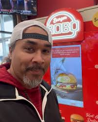 @roboburger here in Brick City. What an experience! Didn’t get any cheese  but it was still pretty good. I’ll be back! #vendingmachine #burger  #truckerlife #lunchtime #robotics #fastfood