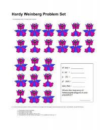 The principle behind it is that, in a population where certain conditions are met (see below), the frequency of the. Hardy Weinberg Problem Set Pdf