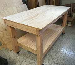 It can be a challenge to work with a small kitchen space. Easy Diy Work Bench Diy Garage Work Bench Workbench Plans Diy Diy Workbench