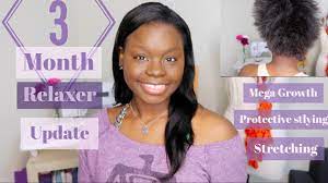 If you can, make that once in 24 weeks (6 months). 3 Month Relaxed Hair Journey Update Mega Hair Growth Stretching My Relaxers Protective Styling Youtube