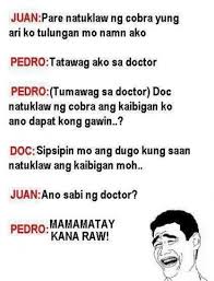 They are perfect for lunch box jokes. Funny Pickup Lines Knock Knock Jokes Tagalog