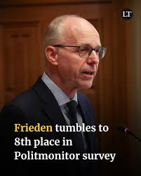 Luc Frieden takes a significant hit in popularity, falling behind  opposition figures as voter frustration mounts over pension reforms and  shop hour plans. This is the biggest fall among all ranked politicians.
