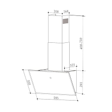 Klarstein Laurel 60 Hotte Aspirante 60cm Extraction 350 M H Classe B Noire