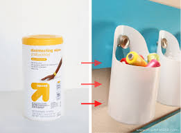 Hanging Storage Bins Made From Recycled Containers Clorox Wipes Container Wipes Container Hanging Storage