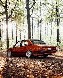 Stanceworks On Instagram Cabin In The Woods Lwhs_nck S Good Looking Bmw E12 Aired Out In A Belgian Forest Mikecr Bmw Cabins In The Woods Bmw Classic