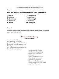 Tugas bahasa sunda kelas 7. Tugas Bahasa Sunda Pangajaran 1 Kelas 6