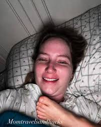 Woke up with my son's foot in my face… pretty sure I'm co-sleeping with a  feral raccoon at this point. At least the raccoon doesn't ask for milk at  3am.🦝👣