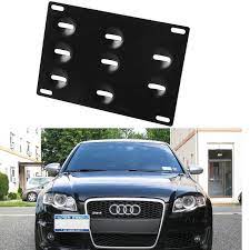 Bumper Tow Hook License Plate Mounting Bracket Holder For Audi A4 A4l A1 A3 A5 Q3 Q5 Q7 A7 Audi License Plate Audi A4