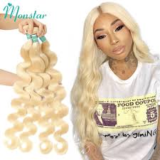 Julia hair mall is known for our premium virgin human hair bundles. Monstar 1 3 4 613 Blonde Hair Extensions Brazilian Hair Weave Bundles Body Wave Remy Human Hair 22 24 26 28 30 32 34 36 Inch Hair Weaves Aliexpress