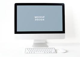 Download Premium Psd Of Computer Monitor Screen Mockup Template 527637 In 2020 Computer Mockup Mockup Template Mockup