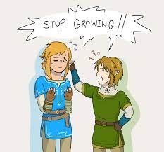 Originally, link was actually shorter, lining up with the rest of the series. Legend Of Zelda So About Their Canon Heights Aufi S Creative Mind