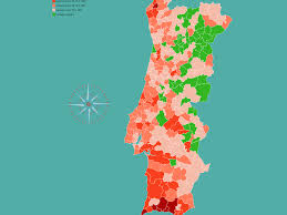 Dos concelhos de portugal continental. Mapa Desemprego Aumentou Mais De 50 Em 40 Concelhos E No Seu Emprego Jornal De Negocios