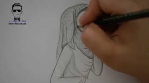 تعلم رسم بنت محجبة بالرصاص مع جسم كامل للمبتدئين Youtube