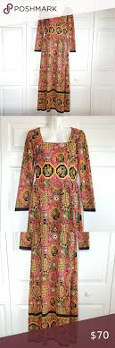 Lord Taylor Floral Maxi Dress Vintage Festival In 2020 Vintage Maxi Dress Long Floral Maxi Dress Floral Maxi Dress