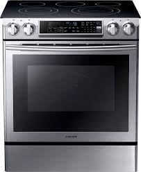 After self clean mode my oven door locked. Samsung 5 8 Cu Ft Self Cleaning Slide In Electric Convection Range Stainless Steel Ne58f9500ss Best Buy