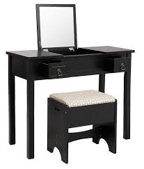 Microfiber 2 pieces rhombus bathroom bath rug pedestal mat set black & gray. Black Vanity Set With Flip Top Mirror Makeup Dressing Table Writing Desk With 2 Drawers Cushioned Stool 3 Removable Organizers Easy Assembly China Vanity Table Set Vanity Table Made In China Com
