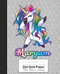 Courtesy of maryam nassir zadeh/rachel chandler. Dot Grid Paper Maryam Unicorn Rainbow Notebook By Weezag Amazon Ae