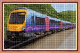 Maybe you would like to learn more about one of these? Train Design 14 Count Cross Stitch Mini Kit 8 X 5