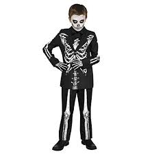 Black And White Duos Halloween Fun World Boy S Mr Bones Suit Costume Medium Best Halloween Costumes Dresses Usa Cool Costumes For Boys Kids Costumes Cool Halloween Costumes