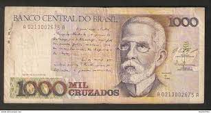 República federativa & banco central do brasil. Brasilien T Brazil Banco Central Do Brasil 1000 Mil Cruzados Ser A 0213002675 A Machado De Assis