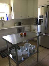 Let's start by talking style. Kitchen Refresh Stainless Steel Island Laurel Home