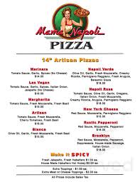 Order food online from napoli pizza and get fresh and tasty food delivered to you at door steps. Mama Napoli Pizza Menu In Las Vegas Nevada Usa