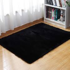 Get it as soon as tue, aug 17. Junovo Fluffy Area Rugs For Bedroom Girls Rooms Kids Rooms Nursery Decor Mats Carpet For Home Decor Living Room Rectangle 120x160 Cm Black Buy Online In Bahamas At Bahamas Desertcart Com Productid 83694600