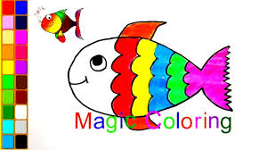 How To Draw A Fish Coloring Pages Rainbow Fish For Kids Fish Coloring Page Coloring Books Rainbow Fish