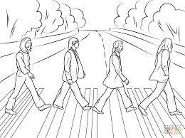 The Beatles Abbey Road Coloring Pages
