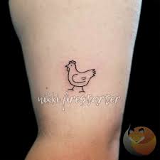 Lil Chicken Chicken Tattoo Small Girly Tattoos Cool Small Tattoos