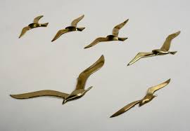 Maybe you would like to learn more about one of these? Mid Century Brass Seagulls Wall Sculpture 87124