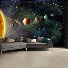 Outer Space Wall Mural Wallpaper Inn Store Quarto No Espaco Ideias De Decoracao De Quartos Decoracao Do Teto