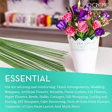 Well you're in luck, because here they come. O Creme 28 Gauge Dark Green Florist Floral Wire 14 Inch 50 Pieces Walmart Com Walmart Com