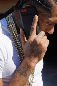 The new ink spelled out prolific, which is the same word that nipsey hussle had a tattoo of on the side of his face. What Does The Star With The V Tattoo Mean Nipseyhussle