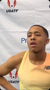 Quincy Wilson after his 5th Place Finish at USAs. His confidence going into  the rest of the season and going through a tough 400m field