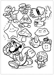 Coloring pages coloring book super mario bros free large images. Supper Mario Broth Super Mario Bros Coloring Page