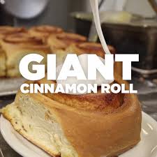 Giant Cinnamon Roll Recipe By Tasty Video Recipe Video Recipes Dessert Recipes Yummy Food