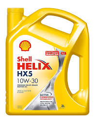 Ada banyak pilihan contoh minyak hitam di pasaran yang boleh anda pilih seperti castrol, shell advance vsx, motul, gold power dan sebagainya. Shell Helix Hx5 10w 30 Shell Malaysia