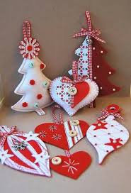 You will find many themes displayed in our store on this page! Red White Felt Christmas Ornaments Felt Christmas Ornaments Felt Crafts Christmas Christmas Crafts