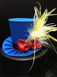 Donald Duck Inspired Mini Top Hat For Dress Up Birthday Tea Etsy Mini Top Hat Tea Party Hats Hat Base